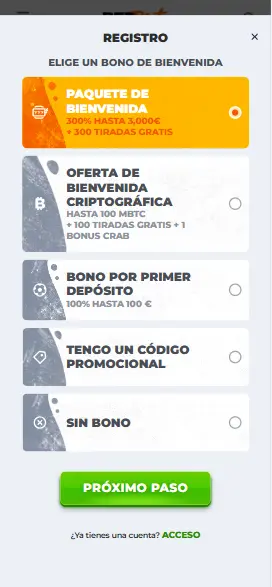 BetRiot-registro