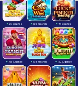 Catálogo de juegos de Bananzia Casino