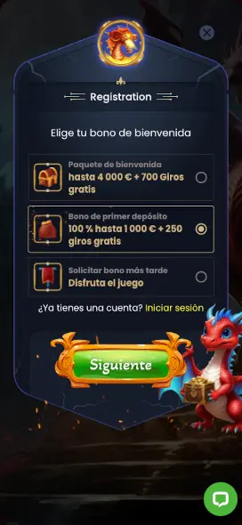 Dragon slots registrarse