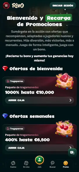Rivo casino bonos