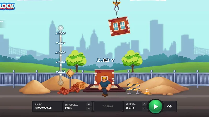 MegaBlock en nivel Fácil: de 1,01x a 1,20x